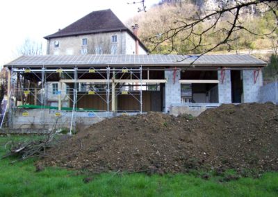 reconversion d’un bâtiment industriel bois en maison individuelle Serrières de Briord - 01470