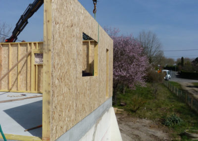 Construction d'une maison ossature bois La Tour de Salvagny - Rhône 69890