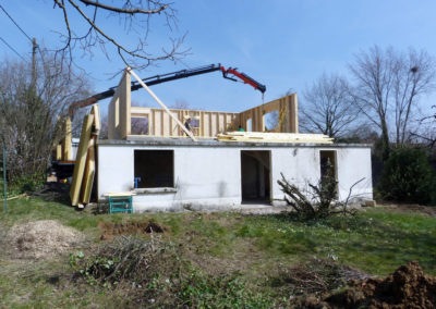 Construction d'une maison ossature bois La Tour de Salvagny - Rhône 69890