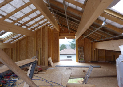 Construction d'une maison ossature bois La Tour de Salvagny - Rhône 69890