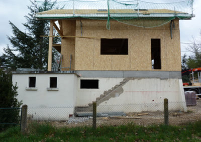 Construction d'une maison ossature bois La Tour de Salvagny - Rhône 69890