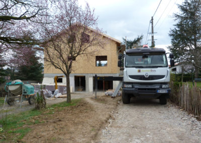 Construction d'une maison ossature bois La Tour de Salvagny - Rhône 69890