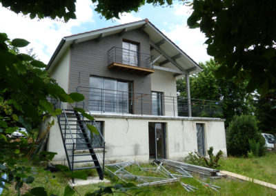 Construction d'une maison ossature bois La Tour de Salvagny - Rhône 69890